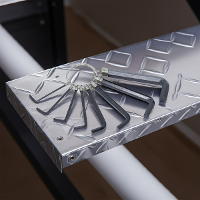 Jogo Chave Allen 1,5 mm - 8,0 mm Chaveiro 8 Peças Tradestar - 8