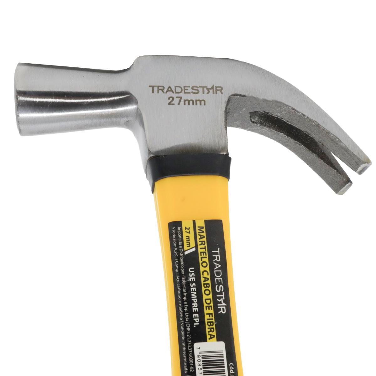 Martelo Unha 27 mm Cabo Fibra Tradestar - 4