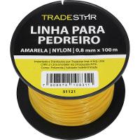 Linha Pedreiro Nylon 0,8 mm 100 Metros Amarela Tradestar - 1