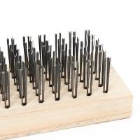 Escova Manual de Aço 6 x 19 cm com Cabo de Madeira Tradestar