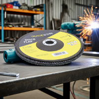 Disco Flap 180 mm G60 Fibra Cônico Azul Aço e Inox Tradestar - 2