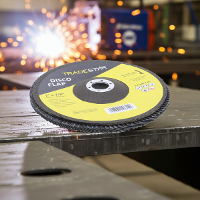 Disco Flap 180 mm G50 Fibra Cônico Azul Aço e Inox Tradestar