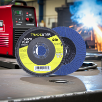 Disco Flap 115 mm G60 Fibra Cônico Azul Aço e Inox Tradestar - 9