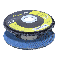 Disco Flap 115 mm G40 Fibra Cônico Azul Aço e Inox Tradestar - 10