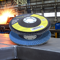 Flap Disc 115 mm G40 Fibra Reto Azul Aço e Inox Tradestar - 5