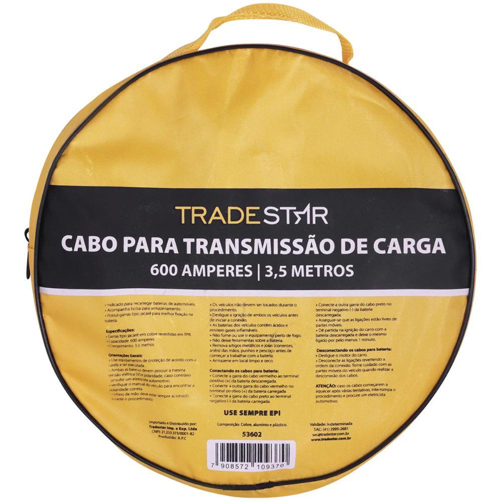 Cabo de Transmissão para Bateria 600A 3,5 Metros Tradestar - 8