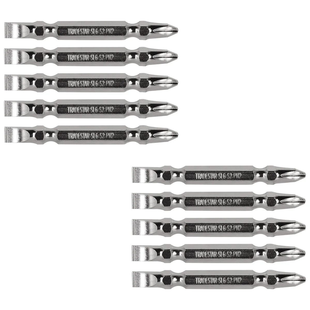 Bits Ponteira Dupla 65mm Ph2 1/4" Philips Fenda Pro Tradestar - 4