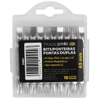 Bits Ponteira Dupla 65mm Ph2 1/4" Philips Fenda Pro Tradestar - 5