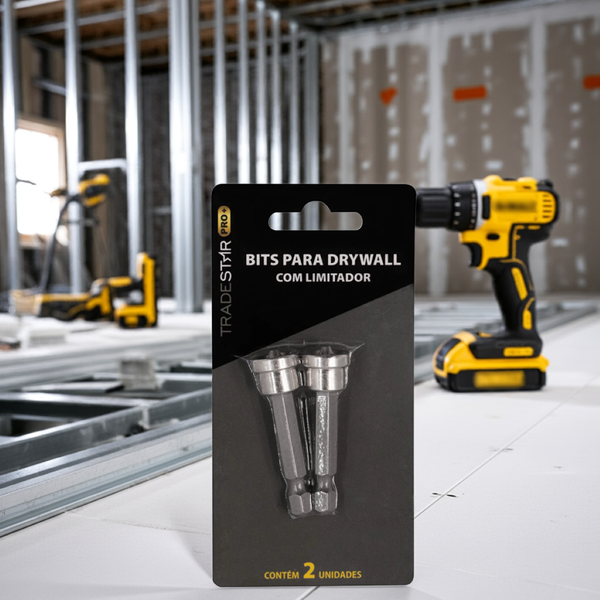 Bits Drywall 1/4" Phillips PH2 Limitador 50 mm 2 Unidades Tradestar - 2