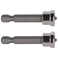 Bits Drywall 1/4" Phillips PH2 Limitador 50 mm 2 Unidades Tradestar - 7