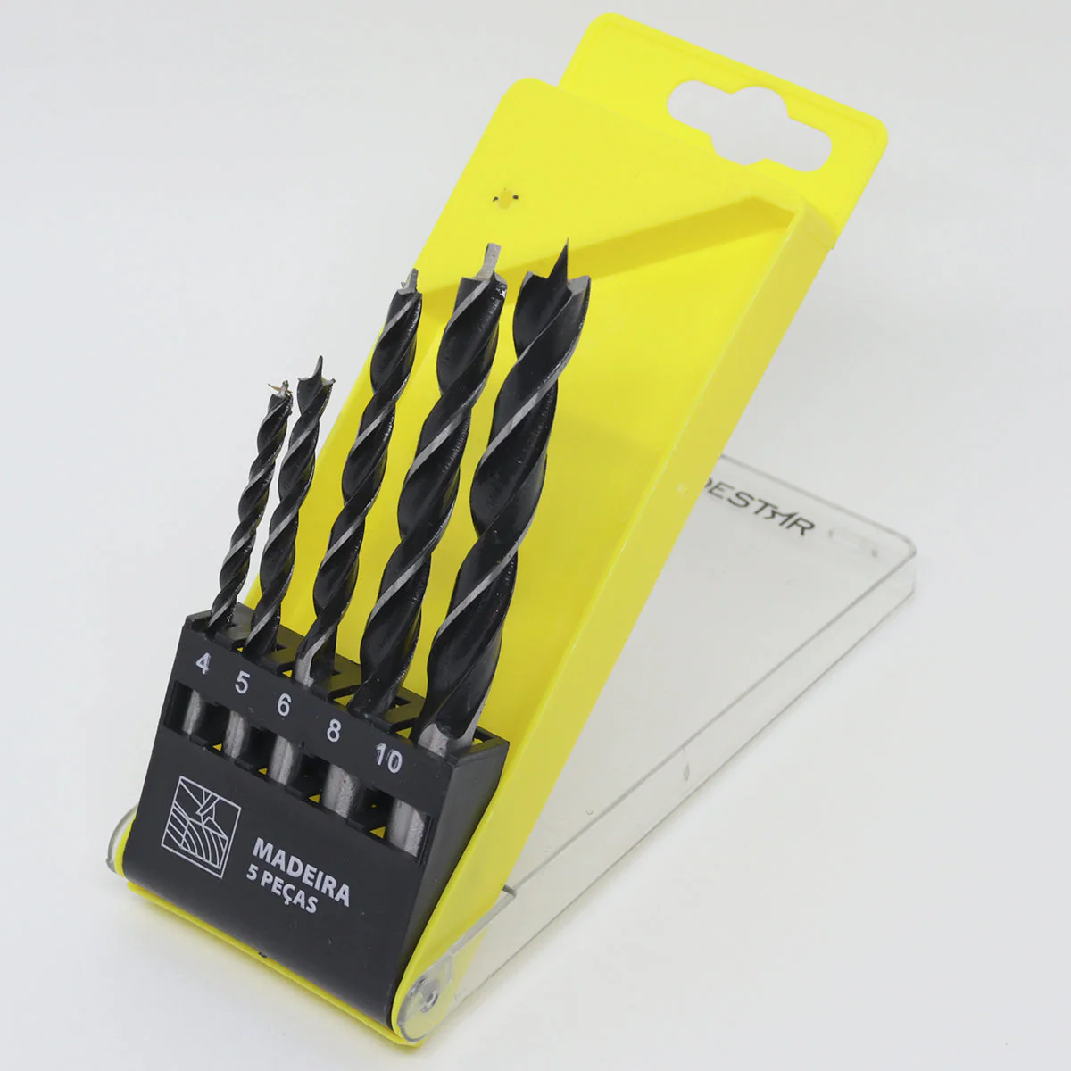 Jogo Broca para Madeira 4-10 mm 3 Pontas 5 Peças Tradestar - 7