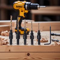 Jogo Broca com Escareador 6 - 14 mm para Madeira 6 Peças Tradestar