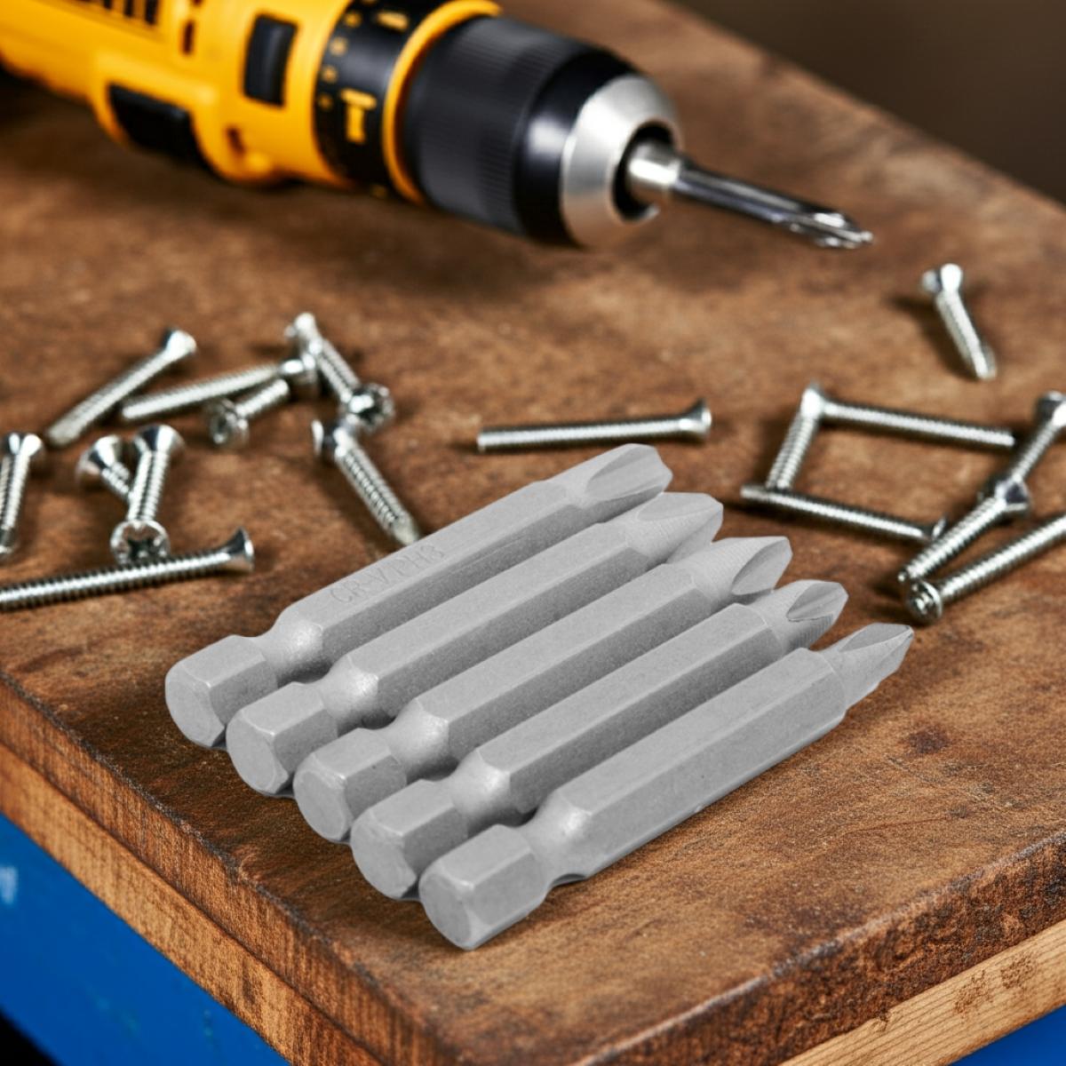 Jogo Bits Phillips 1/4'' 50 mm 5 Peças Tradestar - 2