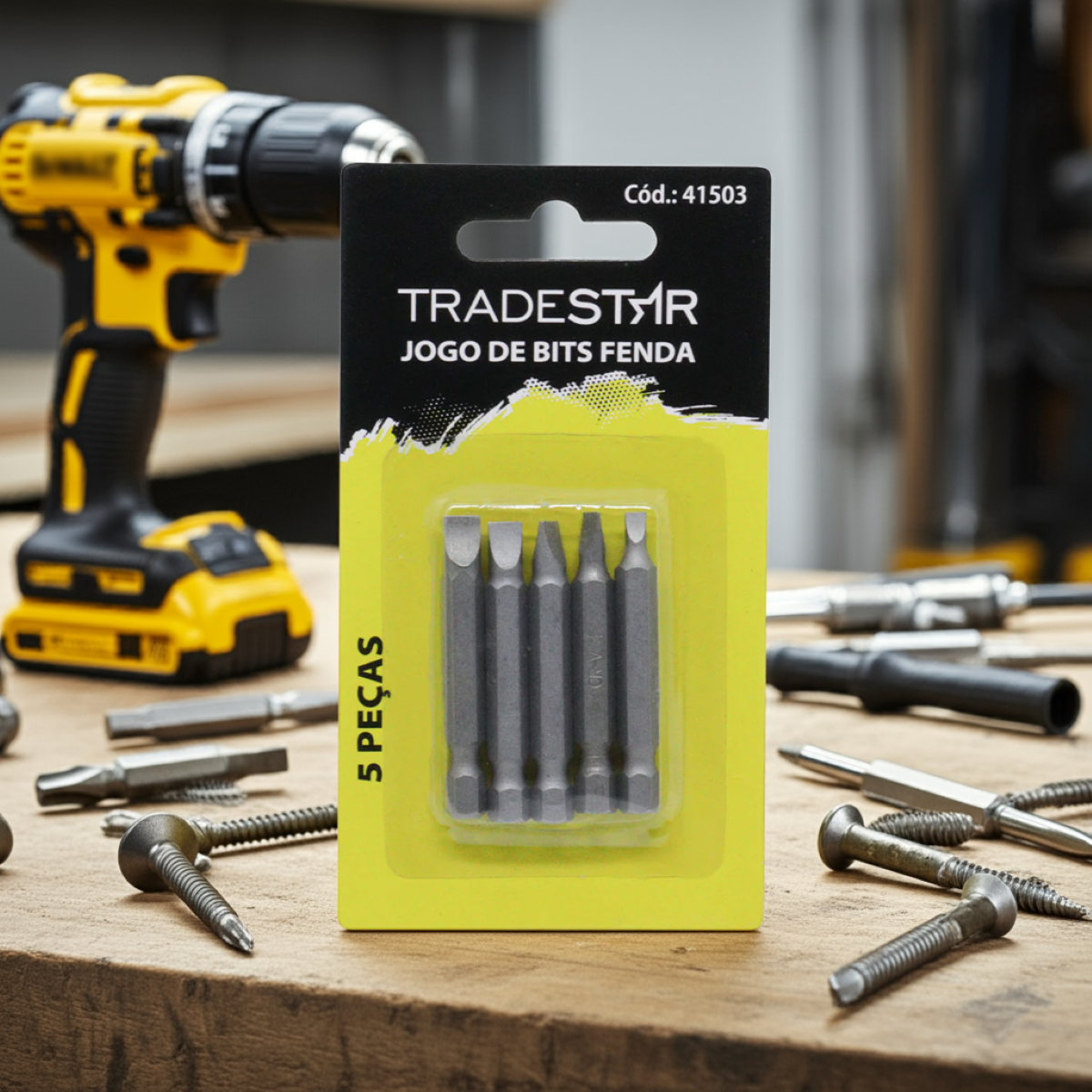 Jogo Bits Fenda 1/4'' 50 mm 5 Peças Tradestar - 2