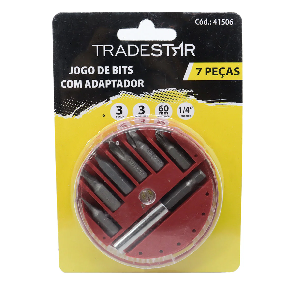 Jogo Bits Fenda Phillips Adaptador Magnético 7 Peças Tradestar - 5