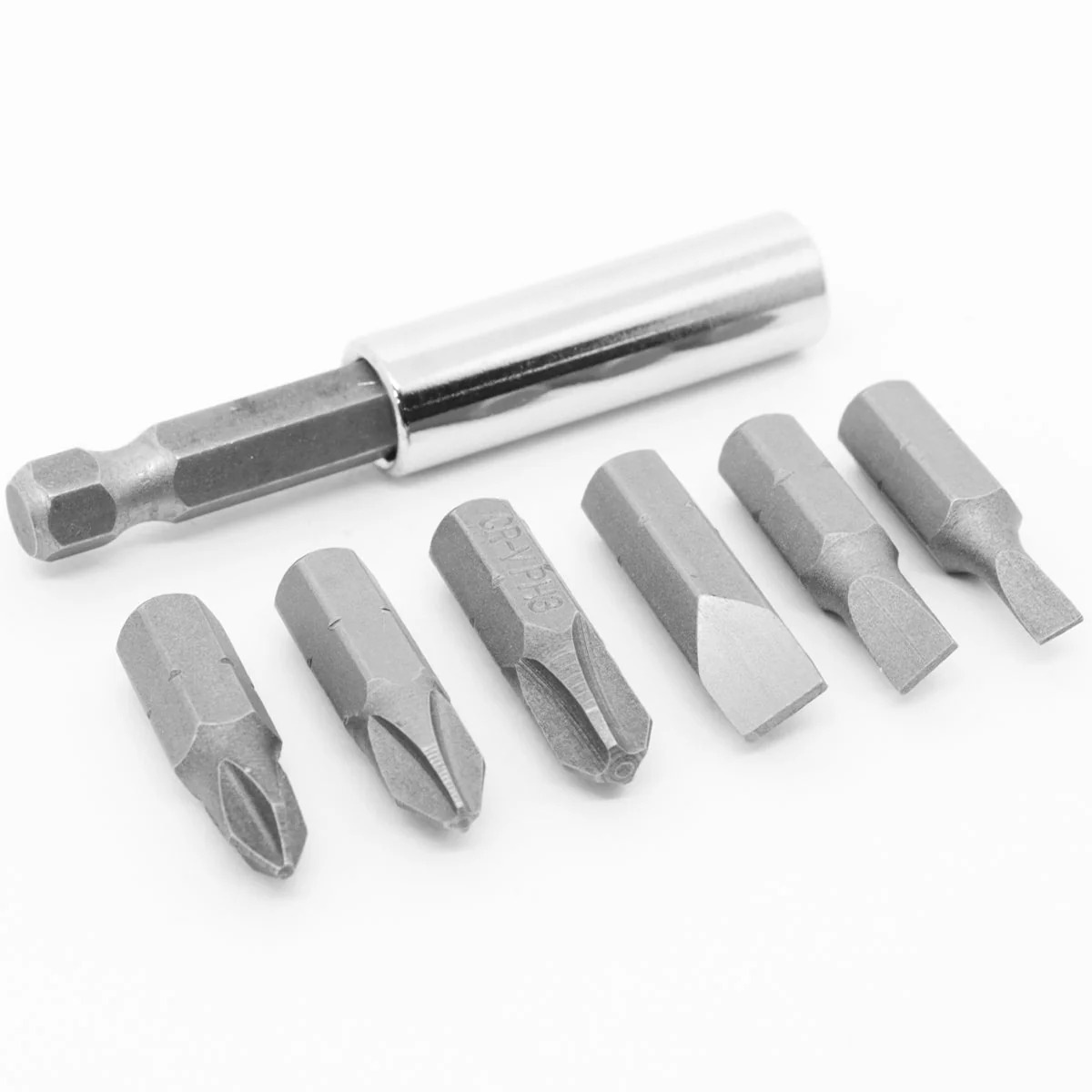 Jogo Bits Fenda Phillips Adaptador Magnético 7 Peças Tradestar - 6