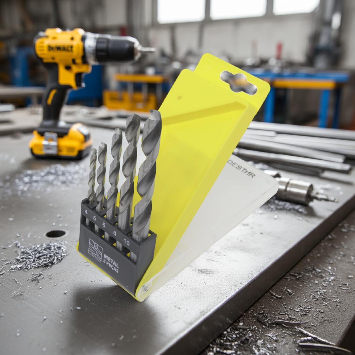 Jogo Broca Metal 4 - 10 mm HSS 5 Peças Tradestar - 2