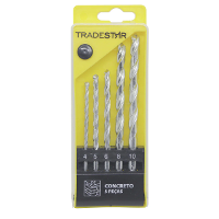 Jogo Broca Concreto 4 - 10 mm Vídea 5 Peças Tradestar - 6