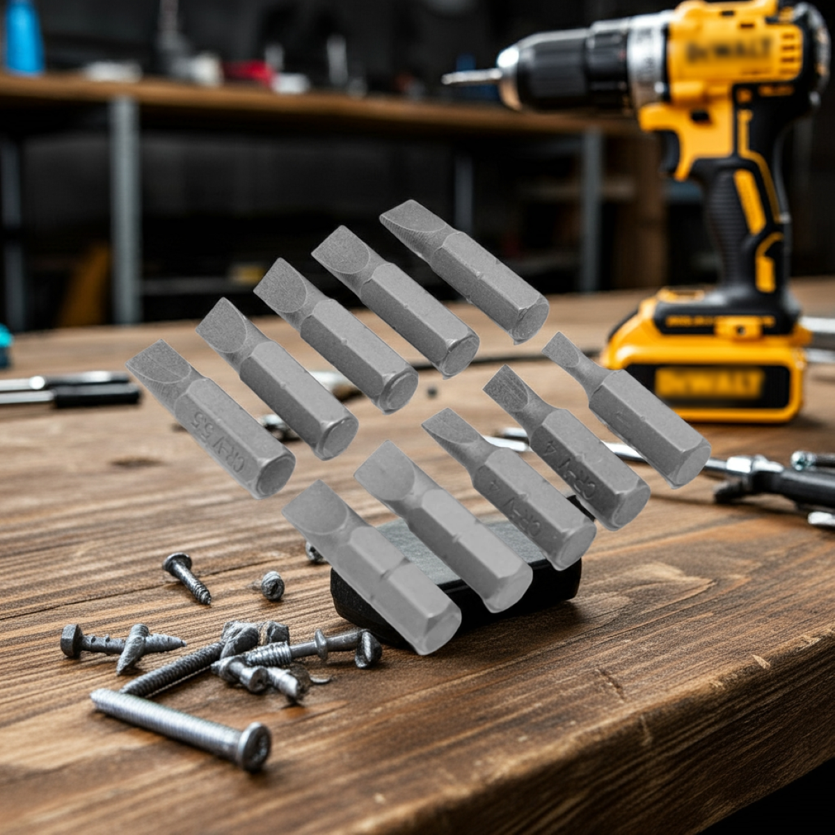 Jogo Bits Fenda 1/4'' 25 mm 10 Peças Tradestar - 2