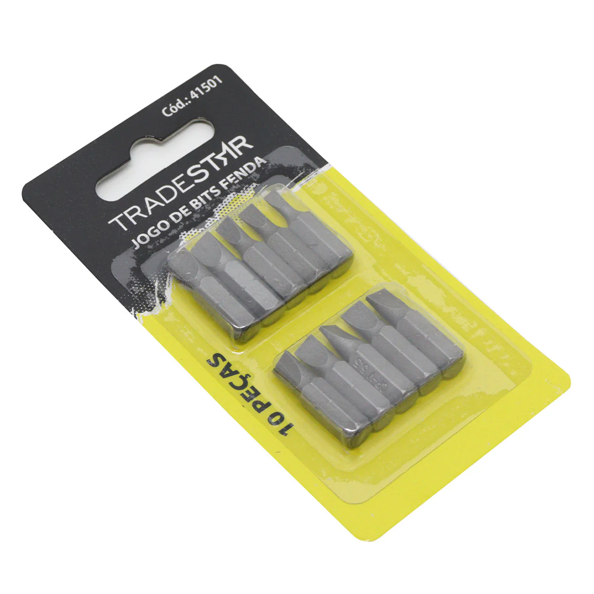 Jogo Bits Fenda 1/4'' 25 mm 10 Peças Tradestar - 7