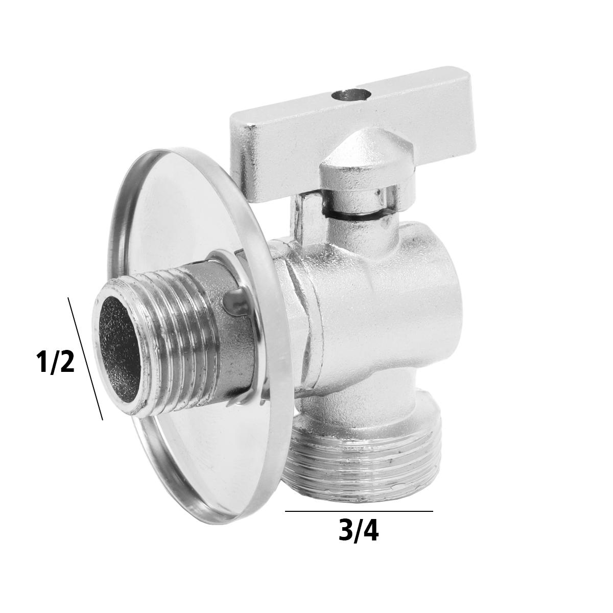 Registro de Esfera 1/2'' X 3/4'' Maquina de Lavar Tradestar - 2