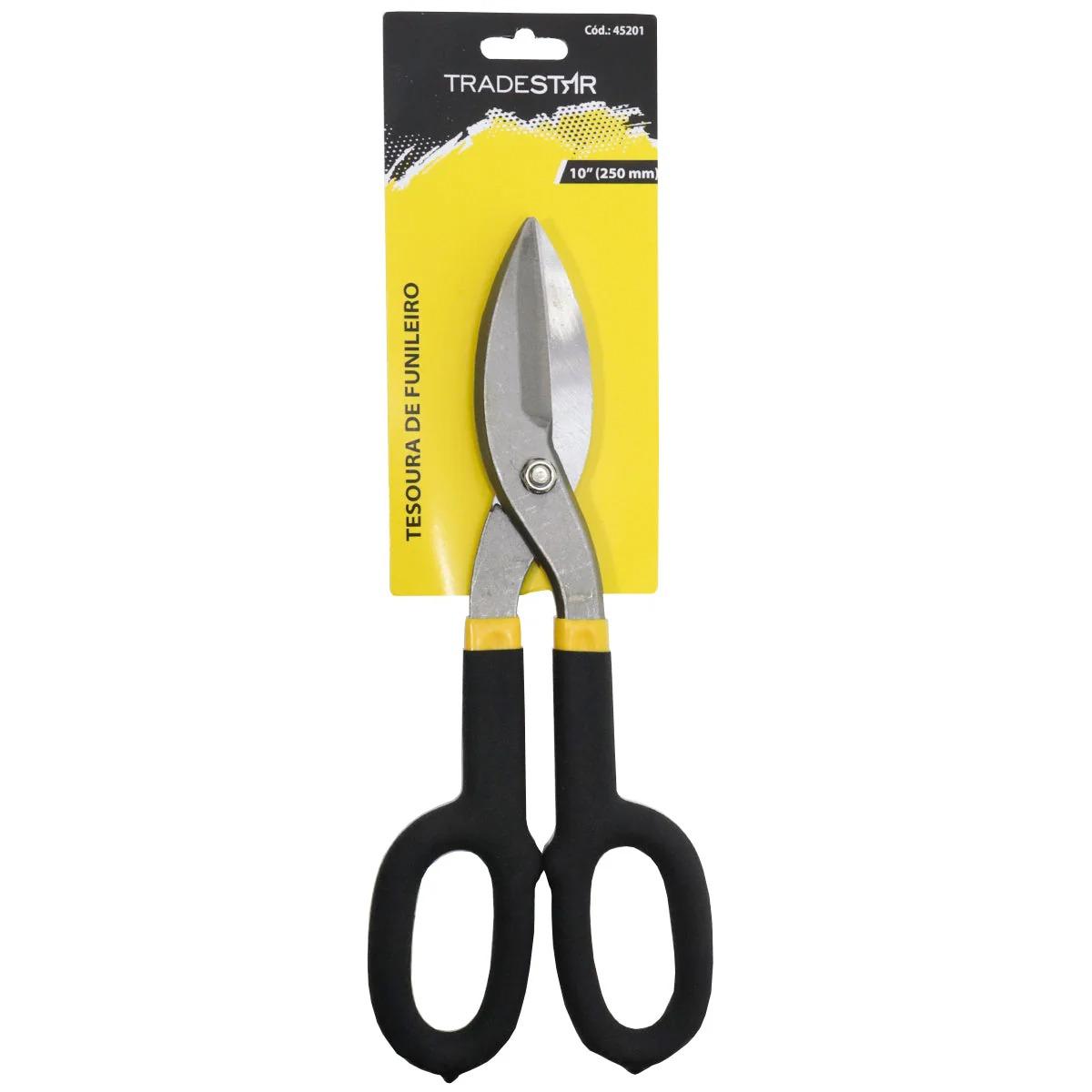 Tesoura Chapa 10'' Reta Funileiro Tradestar - 4