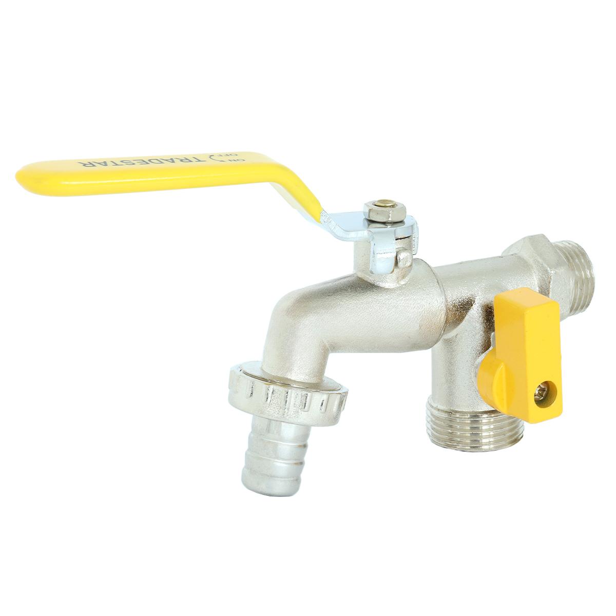 Torneira Esfera 1/2'' x 3/4'' Maquina de Lavar Tradestar - 1