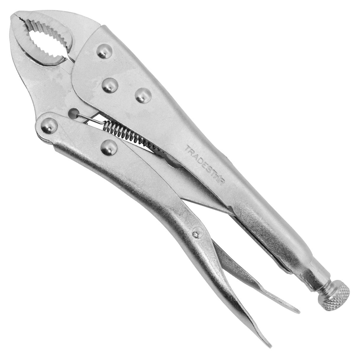 Alicate de Pressão Mordente 10'' Curvo Aço Carbono Tradestar - 1