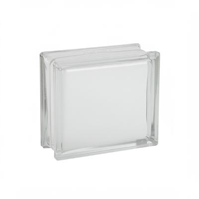 Tijolo de Vidro 19 x 19 x 8 CM Branco Jateado 10 Unidades  Tradestar