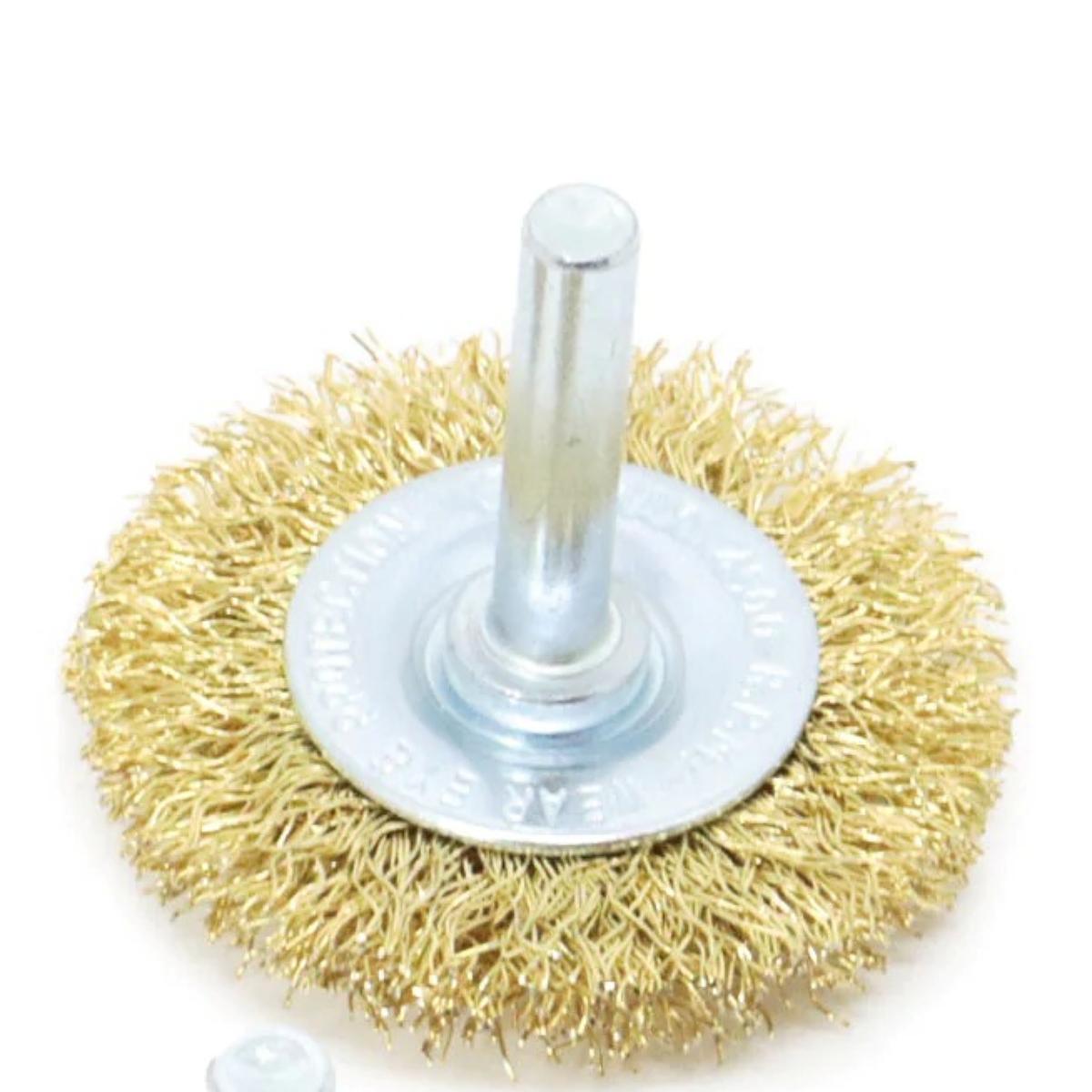 Jogo Escova Circular de Aço Haste 1/4" 3 Peças Tradestar - 3