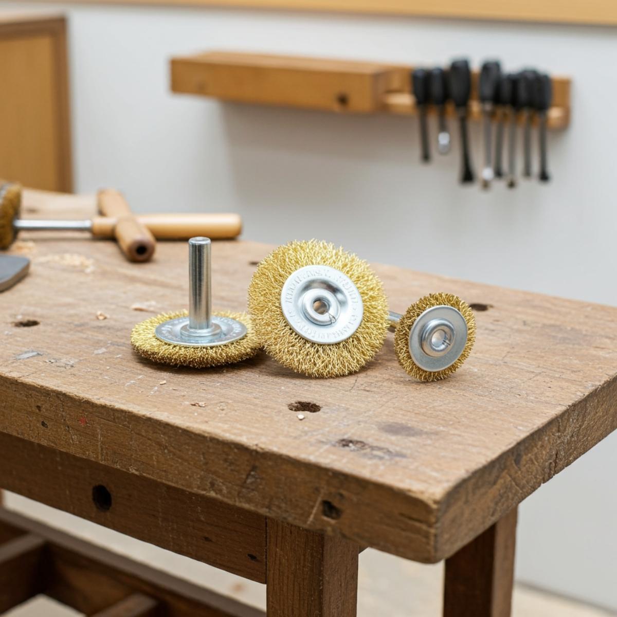 Jogo Escova Circular de Aço Haste 1/4" 3 Peças Tradestar - 6