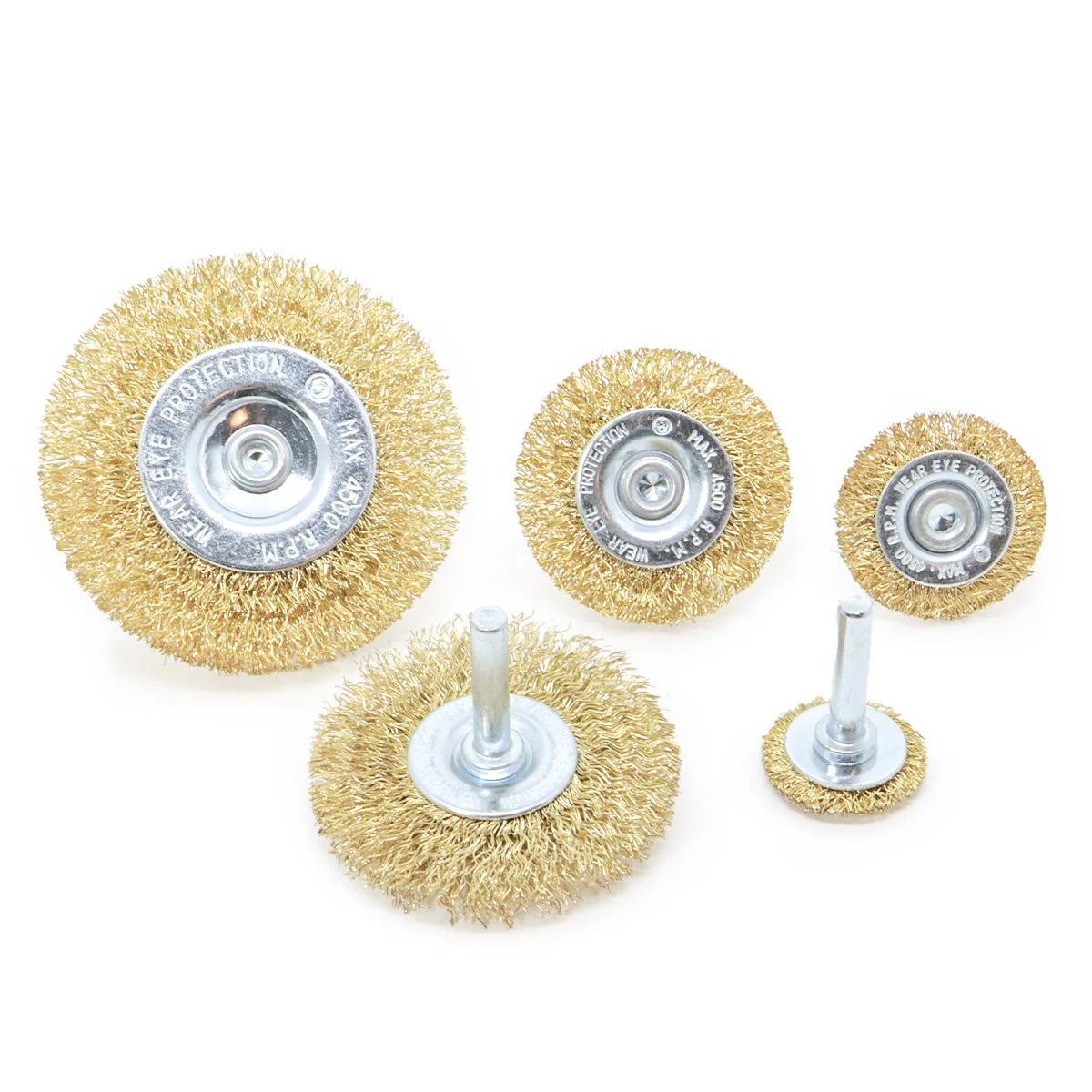 Jogo Escova Circular de Aço Haste 1/4" 5 Peças Tradestar - 3