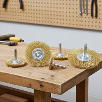 Jogo Escova Circular de Aço Haste 1/4" 5 Peças Tradestar - 5