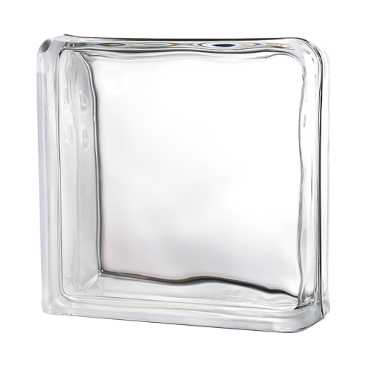 Tijolo de Vidro 19 x 19 x 8 cm Liso Translúcido 2 Lados com 06 unidades Tradestar - 3