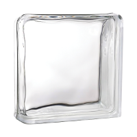 Tijolo de Vidro 19 x 19 x 8 cm Liso Translúcido 2 Lados com 06 unidades Tradestar - 1