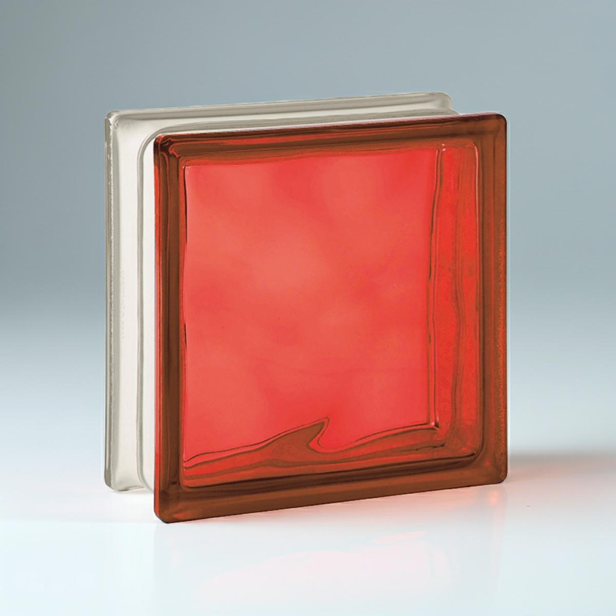 Tijolo de Vidro 19 x 19 x 8 CM Vermelho Translúcido 06 Unidades Tradestar - 6