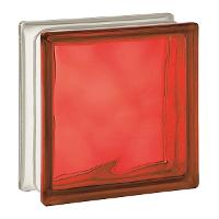 Tijolo de Vidro 19 x 19 x 8 CM Vermelho Translúcido 06 Unidades Tradestar - 2