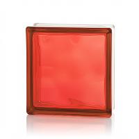 Tijolo de Vidro 19 x 19 x 8 CM Vermelho Translúcido 06 Unidades Tradestar - 3