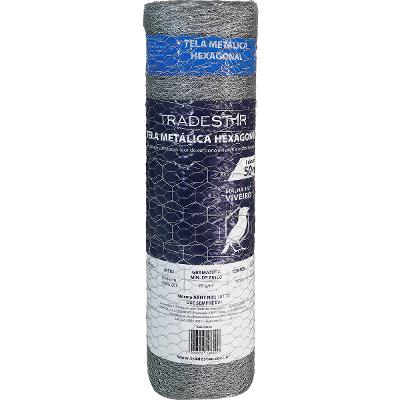 Tela Viveiro Hexagonal 0,6 x 50 M BWG26 Tradestar