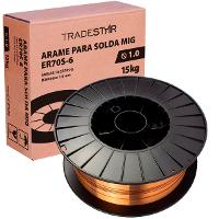 Arame Solda MIG ER70S-6 Gás 1,0 mm 15 KG Tradestar