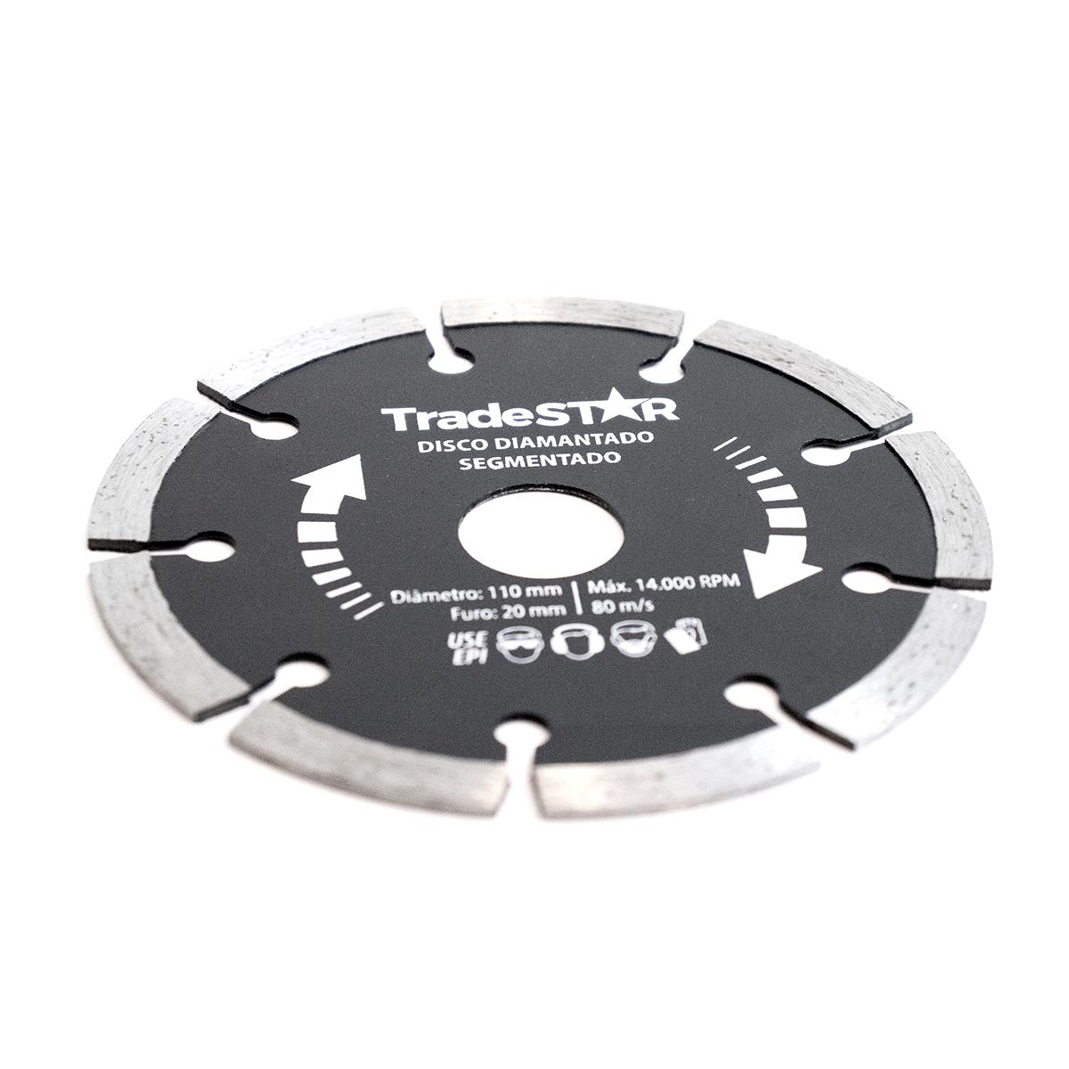 Disco Diam 110 mm Segm Furo 20 mm Tradestar - 2