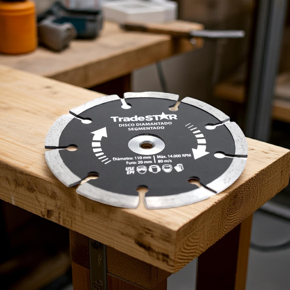 Disco Diam 110 mm Segm Furo 20 mm Tradestar - 6