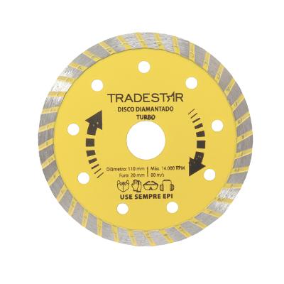 Disco Diamantado 110 mm Turbo Pro Furo 20 mm Tradestar