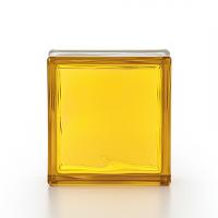 Tijolo de Vidro 19 x 19 x 8 CM Amarelo Translúcido 06 Unidades Tradestar - 2