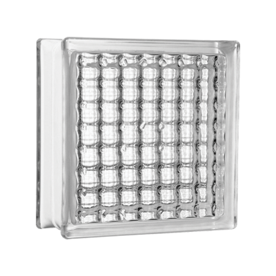 Tijolo de Vidro 19 x 19 x 8 CM Cristal Paralelo Incolor 06 Unidades Tradestar