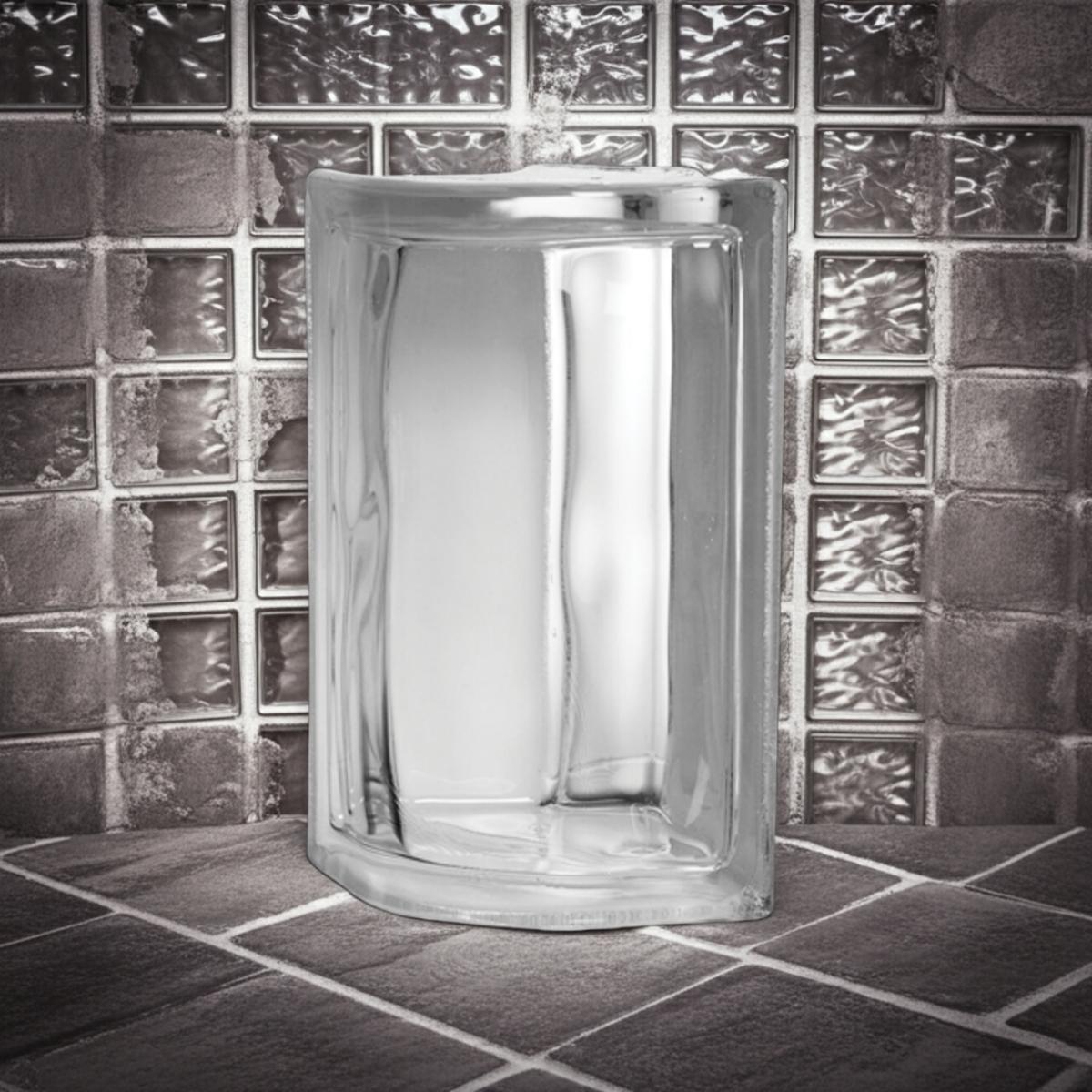 Tijolo de Vidro 19 x 19 x 8 CM Translúcido Canto 08 Unidades Tradestar - 7