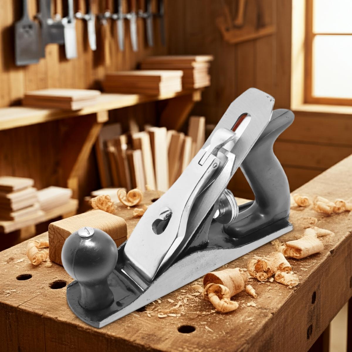 Plaina Manual N3 Ferro Fundido  Cabo ABS Tradestar - 2