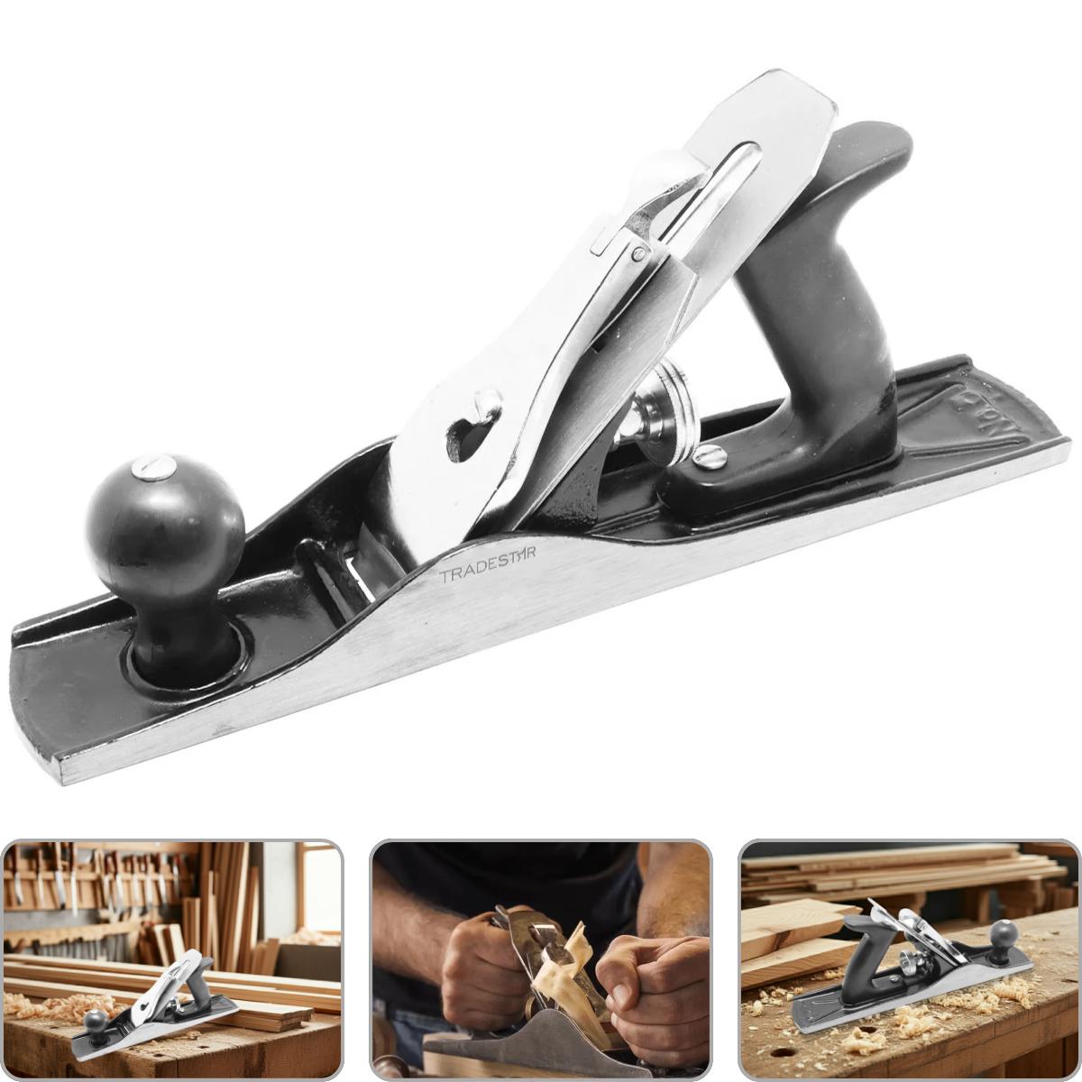 Plaina Manual N5 Ferro Fundido Cabo Abs Tradestar - 1