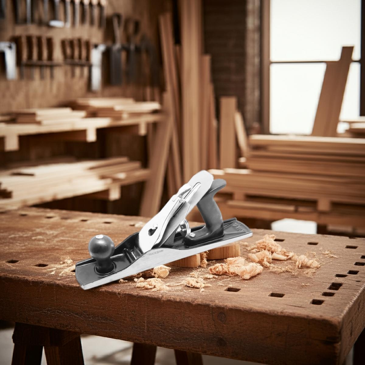 Plaina Manual N5 Ferro Fundido Cabo Abs Tradestar - 3