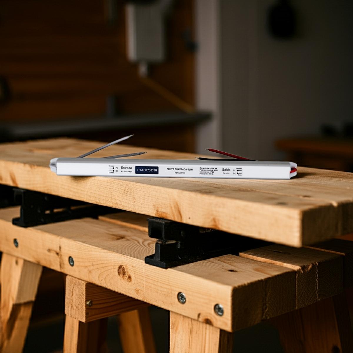 Fonte LED Slim 48W 4A 12V Tradestar - 6